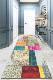 Conceptum Chaos Djt Alfombra de Pasillo Multicolor 80 x 300 cm